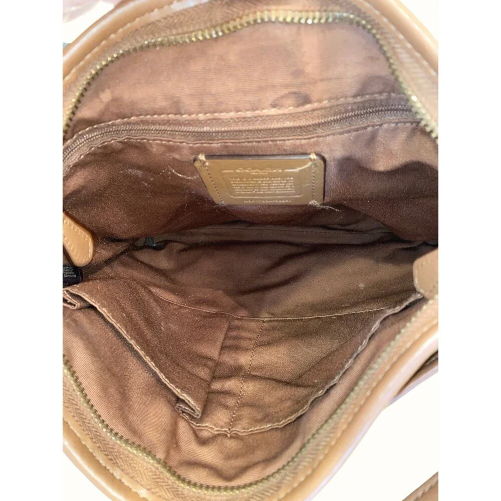 Coach Signature Brown File Crossbody Bag PVC Leather Zip Classic Chic F58297 - Picture 12 of 12